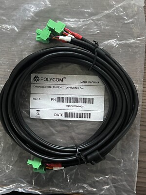 Polycom 2457-82586-001 Phoenix to Phoenix Cable, 3M  9.8 Ft Male to Female New