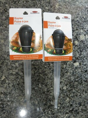 2 BRAND NEW CULINARY ELEMENTS BASTER WITH BRUSH