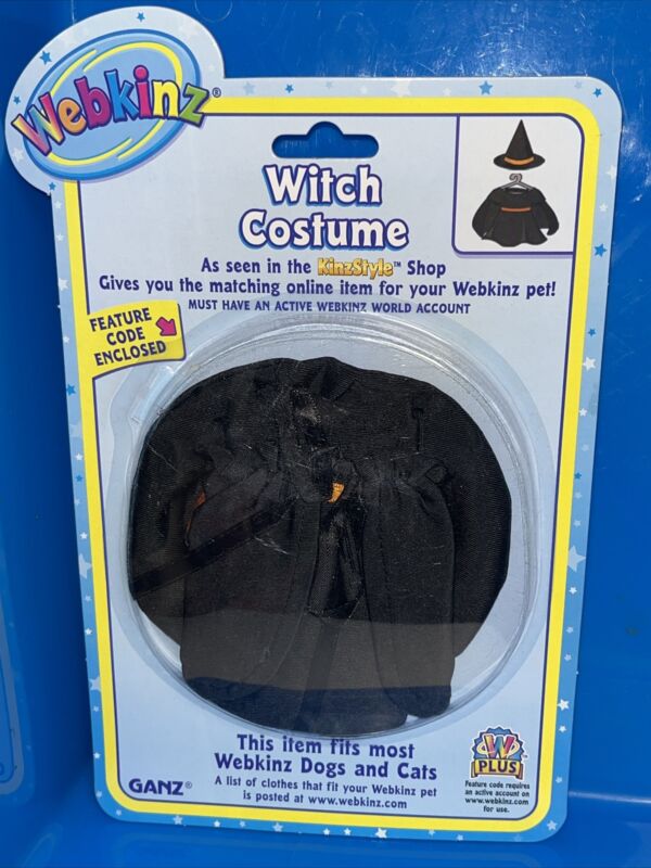 Ganz Webkinz Witch Costume - Fits most Webkinz Dogs & Cats - NEW