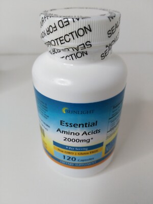 Essential Amino Acids Supplement EAA Capsules All 9 - High Potency Fast Ship USA