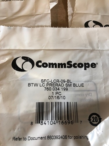 QTY 11 Commscope SFC-LCR-09-BL BTW Pre-Rad 0.9mm Fiber Single Mode LC Connector