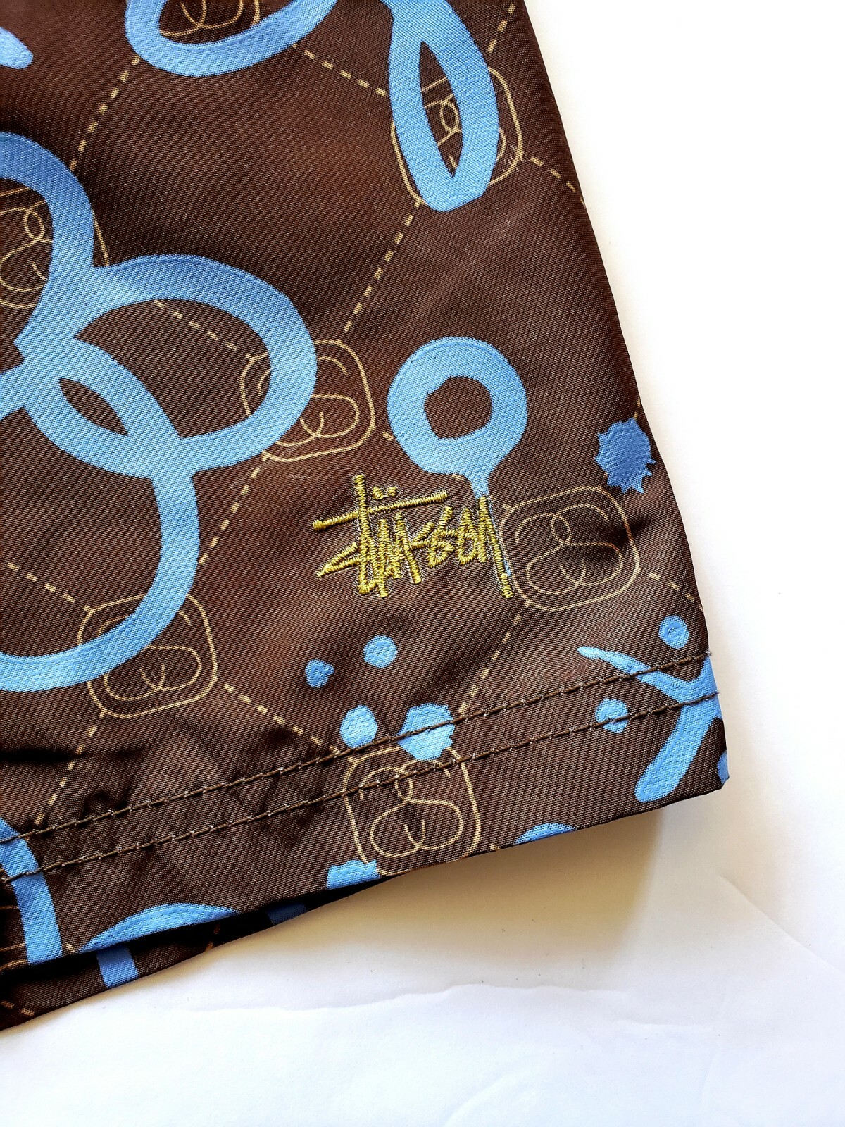 STUSSY Men's Graphic Print Board Shorts Swim Trunks Size 30 in EUC