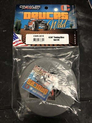Crawler Innovations Deuces Wild Foam Insert Tuning Disc 4.50'' Set of 4 NIP
