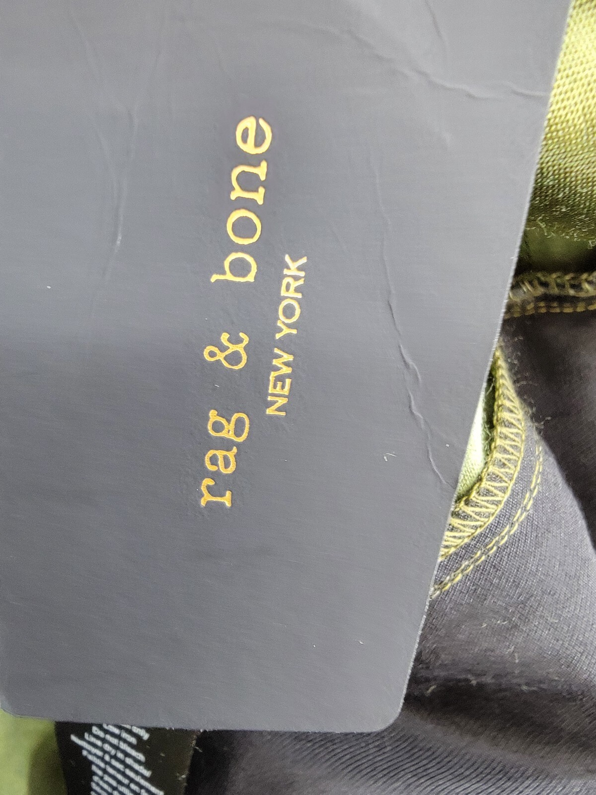 rag & bone Cailyn Satin Cargo Pants Women's 23 Army Green Straight Button Zip - Picture 17 of 18