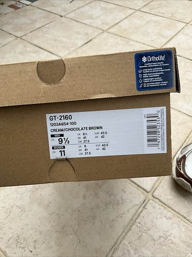 Pre-owned Asics Above The Clouds X  Gt-2160 Sneakers - Size 9.5 - Cream Chocolate -