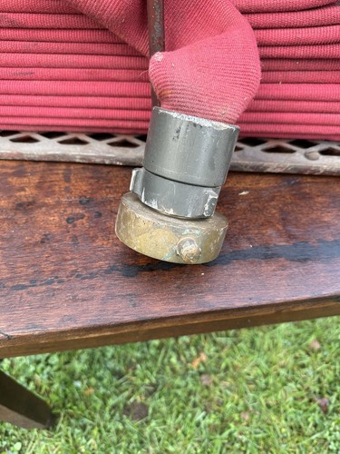 1890s Cliff & Guibert Co NY Reel Fire Hose Cast Iron Fireman Station Truck
