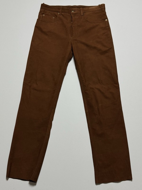 Ricano Nubuk Lederhose Lederjeans Gr W36 Ca L36 6918