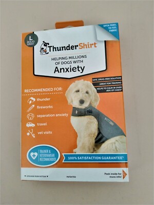 Thundershirt Dog Anxiety Treatment HGL-T01, Large Heather Gray UPC: 854880001172