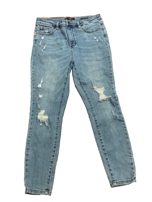 Judy Blue Jeans 15 / 32 Skinny Fit Distressed Light Wash Stretchy