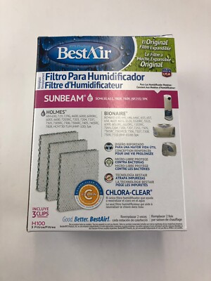 New Best Air Humidifier Wick Replacement Filter 3pk H100 Sunbeam Holmes Bionaire