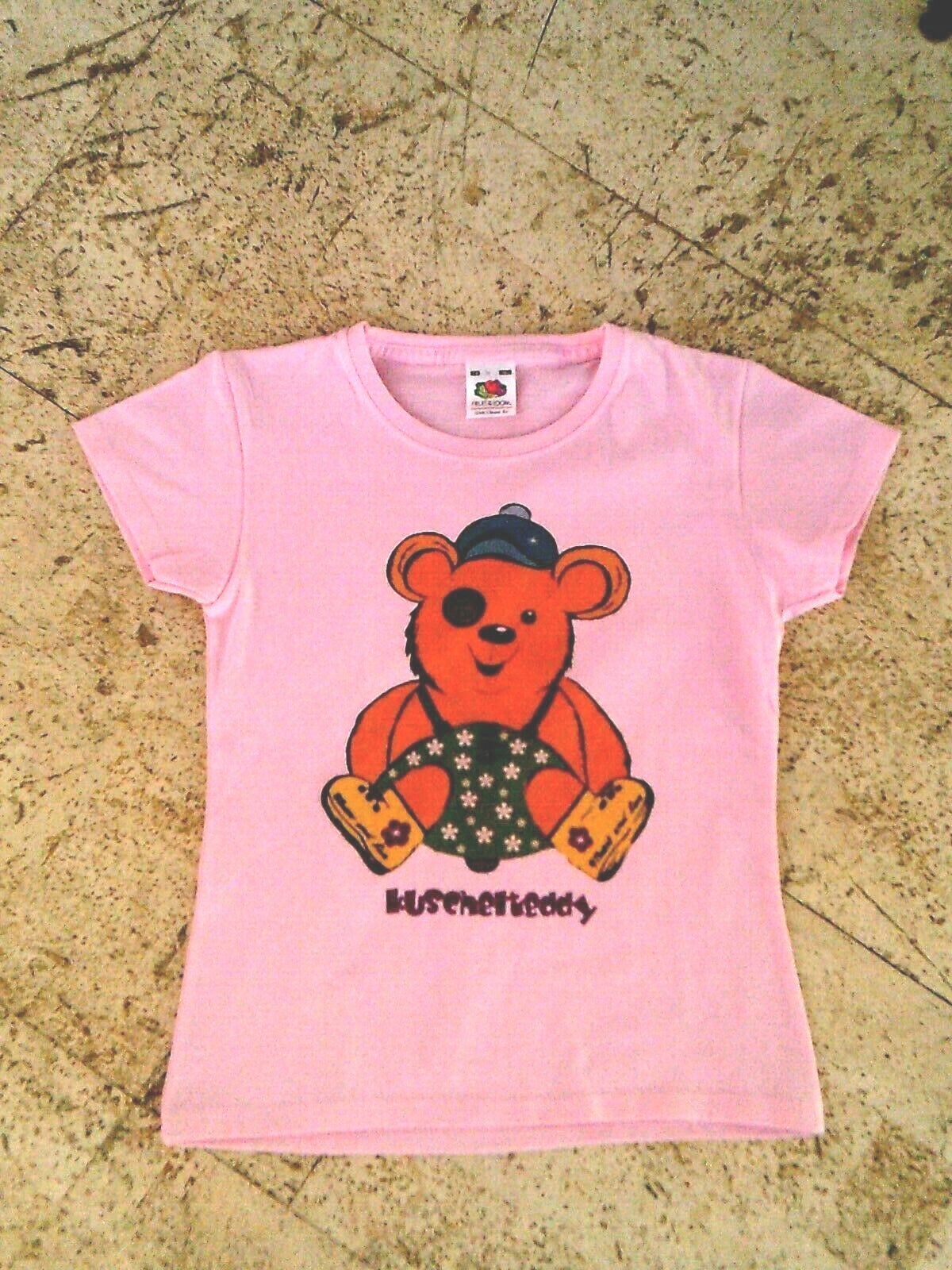 neues rosa Mädchen Sommer Shirt TShirt mit Teddy Gr. 128 