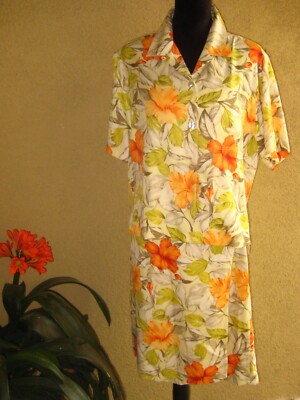 Tommy Bahama 2pc 100% silk pale yellow tropical floral hawaiian top & skirt L