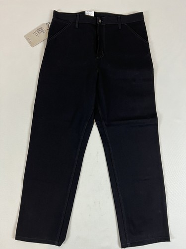 20SS Carhartt WIP SINGLE KNEE PANT 32×32 CARHARTT WIP - Single Knee Pant Dearborn Canvas Black – suuupply