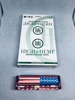 Free Gifts High Hemp Organic Natural 1 1/4 Rolling Paper 1.25 25 Packs  
