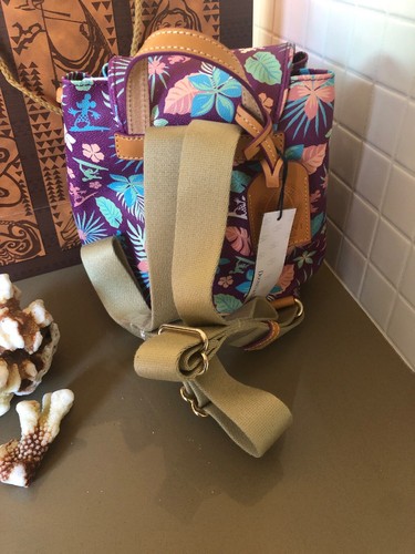 NEW 2019 DISNEY Hawaii DOONEY & BOURKE AULANI Purple Flower Backpack NWT