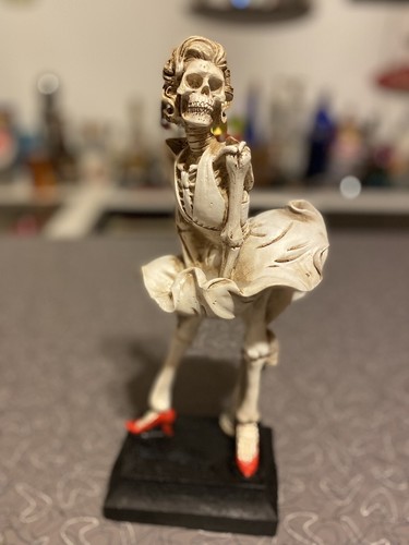 Marilyn Monroe 12” Day of the Dead Skeleton Figurine Statue
