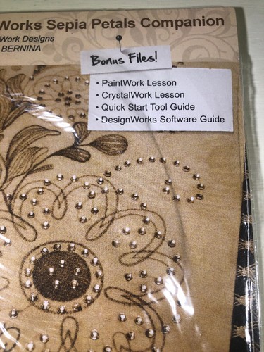 Bernina Designworks Sepia Petals Companion OESD for Bernina NEW SEALED
