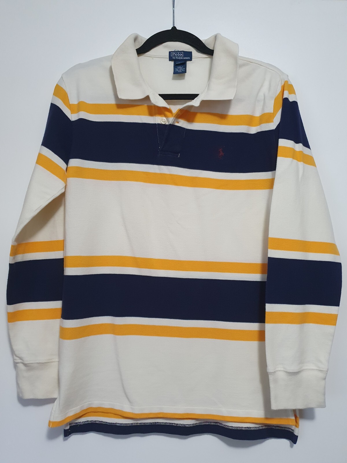 Polo Ralph Lauren Shirt Youth L 16/18 Rugby Long Sleeve