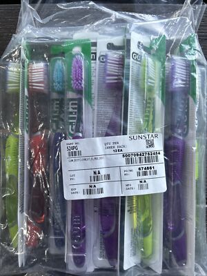 GUM Technique Deep Clean Toothbrush - 524 Soft Full (Pack Of  6) Colors Vary