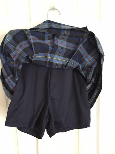 French Toast Blue Plaid Uniform Scooter Skirt Size 14.5 Plus