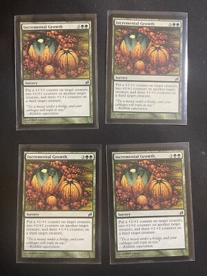 MtG X4 Incremental Growth Lorwyn Magic the Gathering