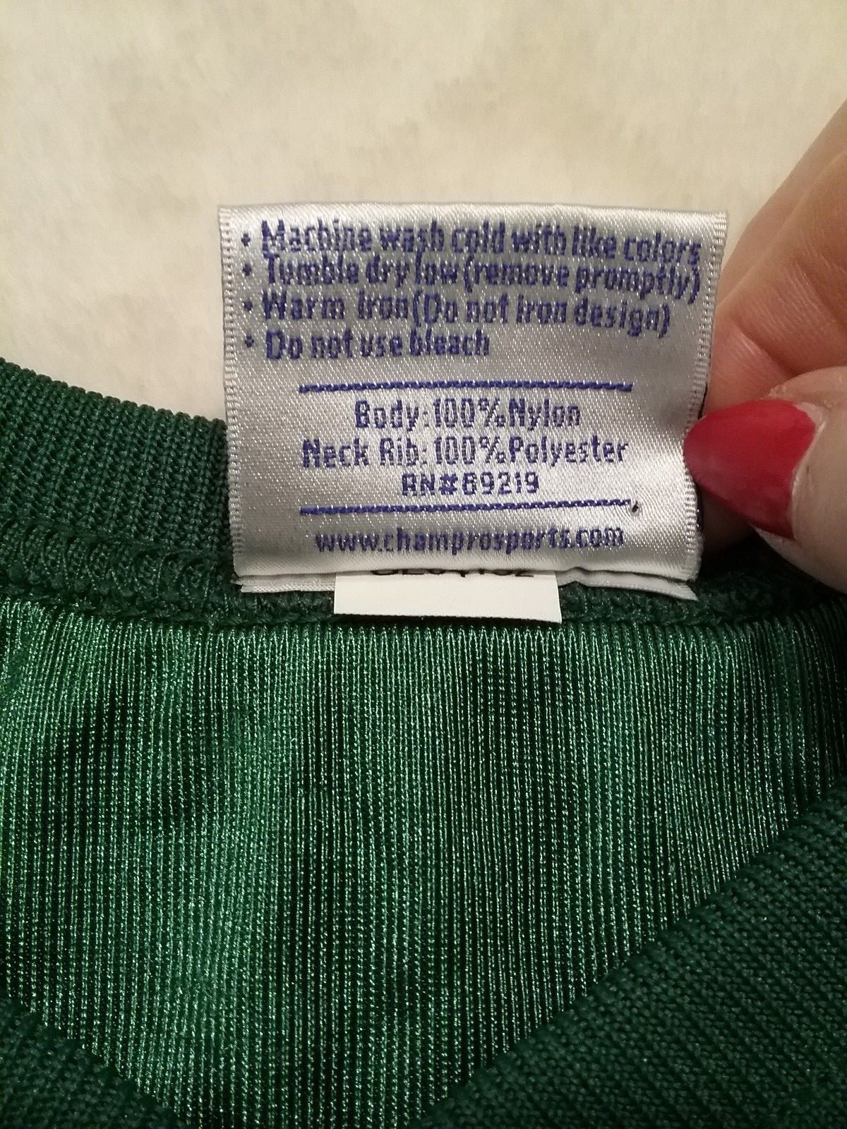 Champro Sports Adult Football Jersey M MeshHalf Green Practice Player Sport Gear