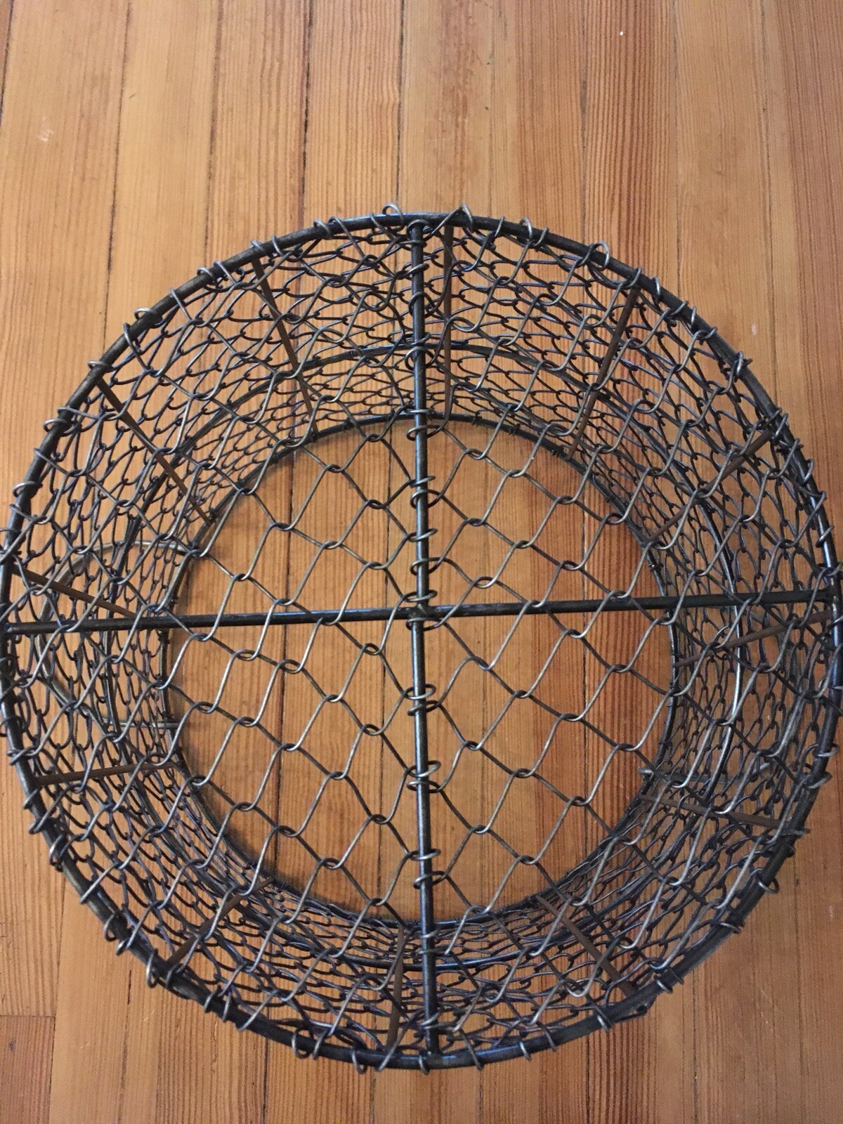 Vintage Large Chicken Wire Egg Basket Chickens Poultry Hens Backyard Chickens