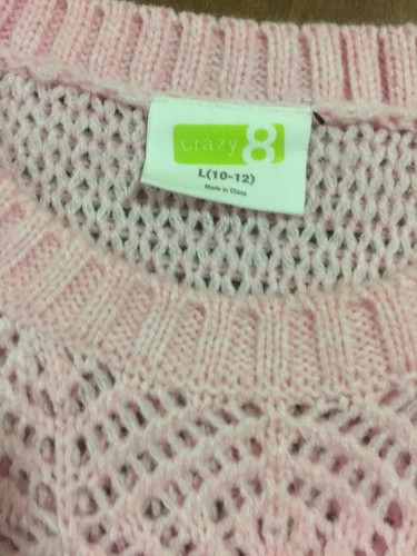 Girls Crazy 8 Sweater Sz 10/12 L EUC
