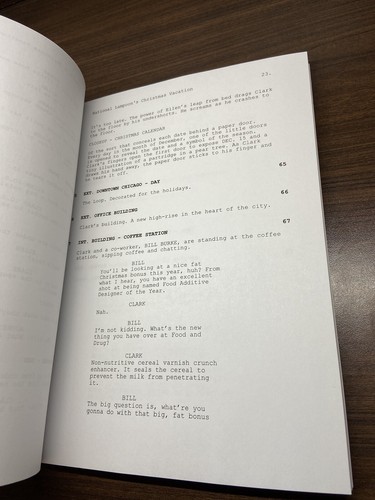 National Lampoon's Christmas Vacation Script Cast-Signed- Autograph Reprints