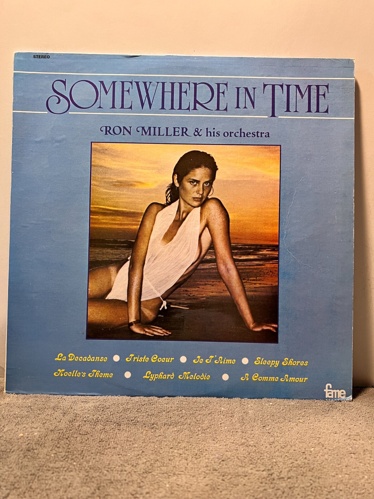 A8 RARE! Ron Miller: Somewhere In Time, Fame Records LPS-156
