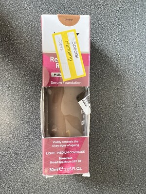 No7 Restore & Renew Multi Action Serum Foundation SPF20 - Umber - 1 fl oz