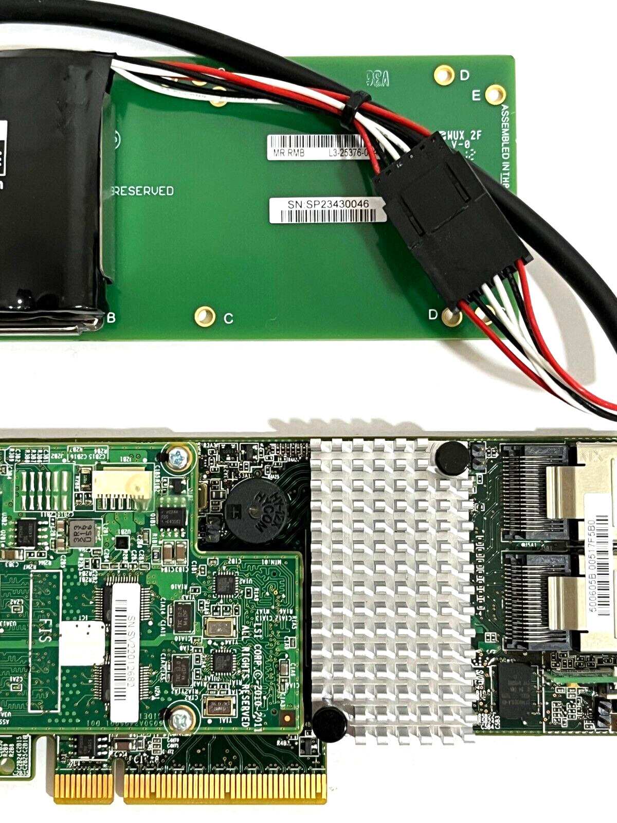 LSI MegaRAID MR SAS 9266-8i L3-25413 1GB RAID Controller Card w/ Battery PCIe x8