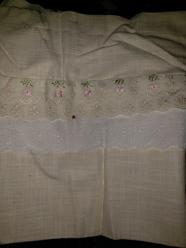 Vintage Boutique Kidsline Olivia 1 Decorative Window Valance & 2 Sheer Drapes