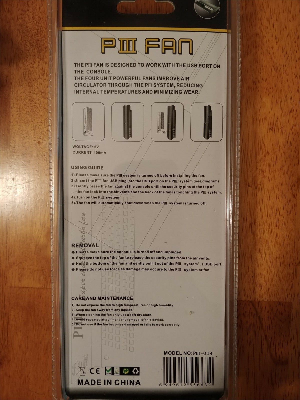 USB 4x 40mm Fan Cooling Fan Cooler with On/Off Switch for Sony PlayStation 3 PS3