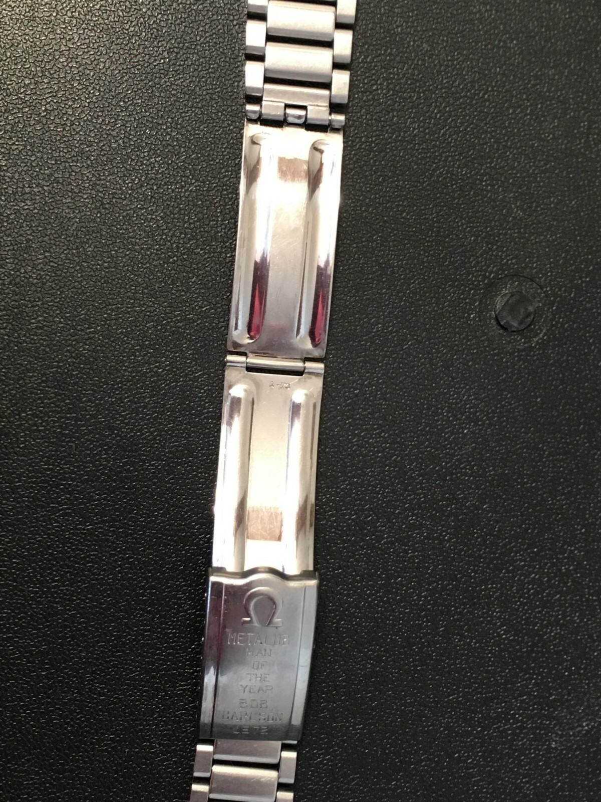 Vintage Omega Stainless Steel Watchband  no.12  Inscribed 1972