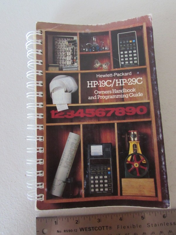 1977 Hewlett Packard Hp 19c Hp 29c Calculator Owners Handbook Programming Guide Ebay