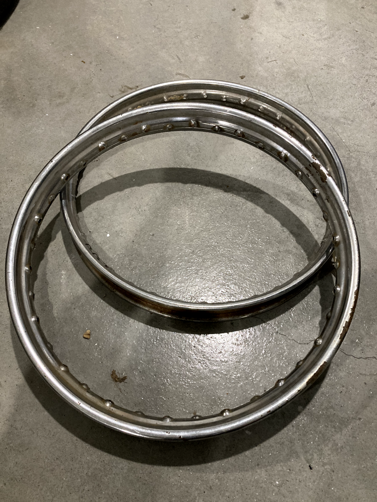 Vintage Motorcycle 19 Inch 36 Spoke Chrome Rims CZ Puch Jawa BMW Indian Harley