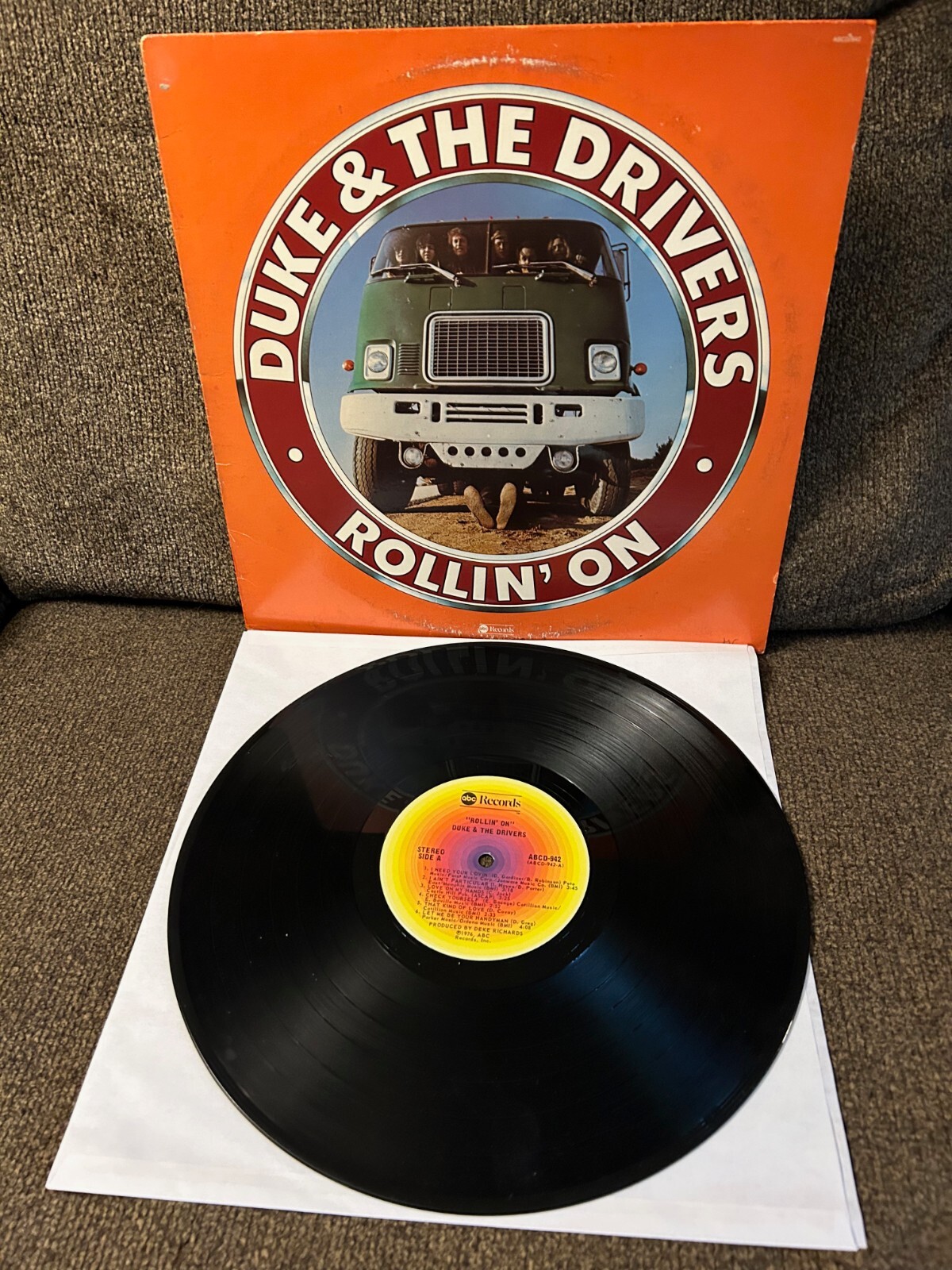 洋楽 DUKE 2 DUKE & THE DRIVERS Rollin' On 1976 ABC LP ABCD-942 EXC- | eBay