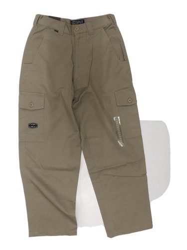 NEW VINTAGE 90'S SPLIT SURF MX SKATEBOARD CARGO PANTS TAN