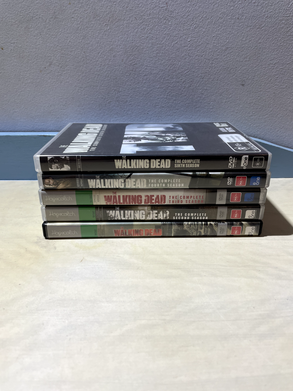 The Walking Dead Seasons 1, 2, 3, 4, 6 DVD Bundle