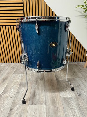 TAMA Imperialstar Floor Tom Drum 16”x16” with Legs / Blue Sparkle #VH27