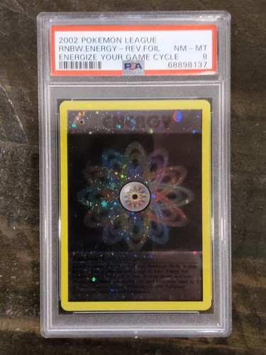 2002 POKEMON LEAGUE RAINBOW ENERGY FOIL HOLO ENERGIZE YOUR