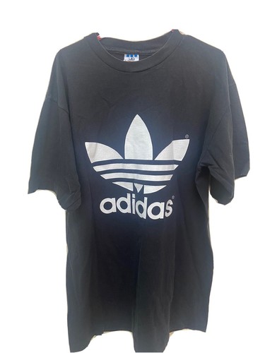 ウェア 80s adidas game shirt vintage navy Vintage 70-80s ADIDAS V Neck T-shirt Navy Blue White Stripe