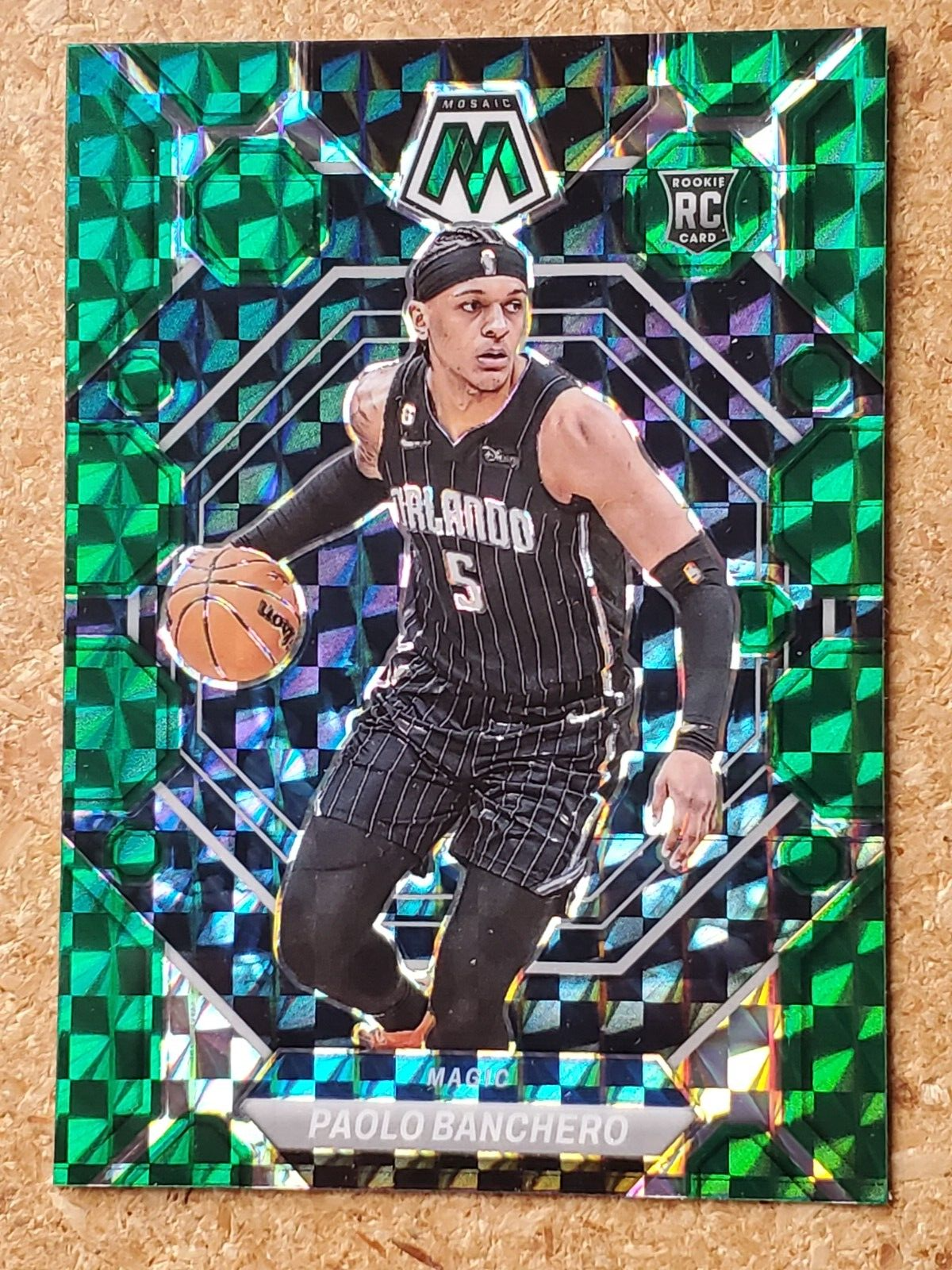 Paolo Banchero 2022-23 Panini Mosaic Green Prizm Rookie