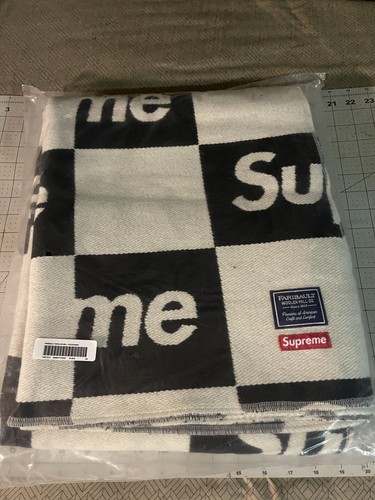 毛布 Supreme - Woolen Mill Checkerboard Wool Throw Supreme Faribualt Woolen Mill Checkerboard Wool Throw FW21