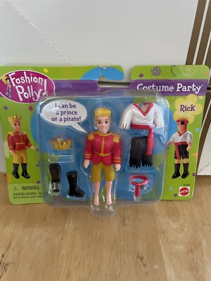 RARE NEW 2002 Polly Stretch Fashion RICK Costume Prince Pirate Vintage HALLOWEEN