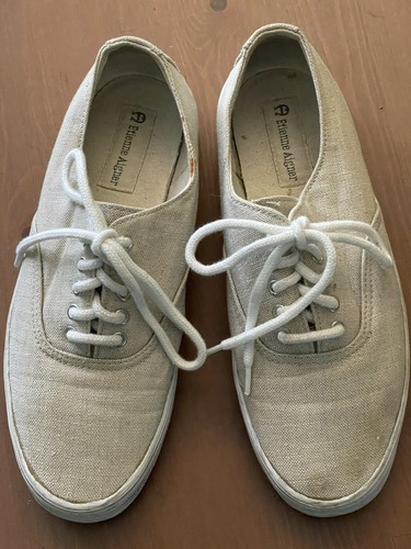 Etienne Aigner Edith Tan Sneaker Tennis Shoe Women's Size 7 M