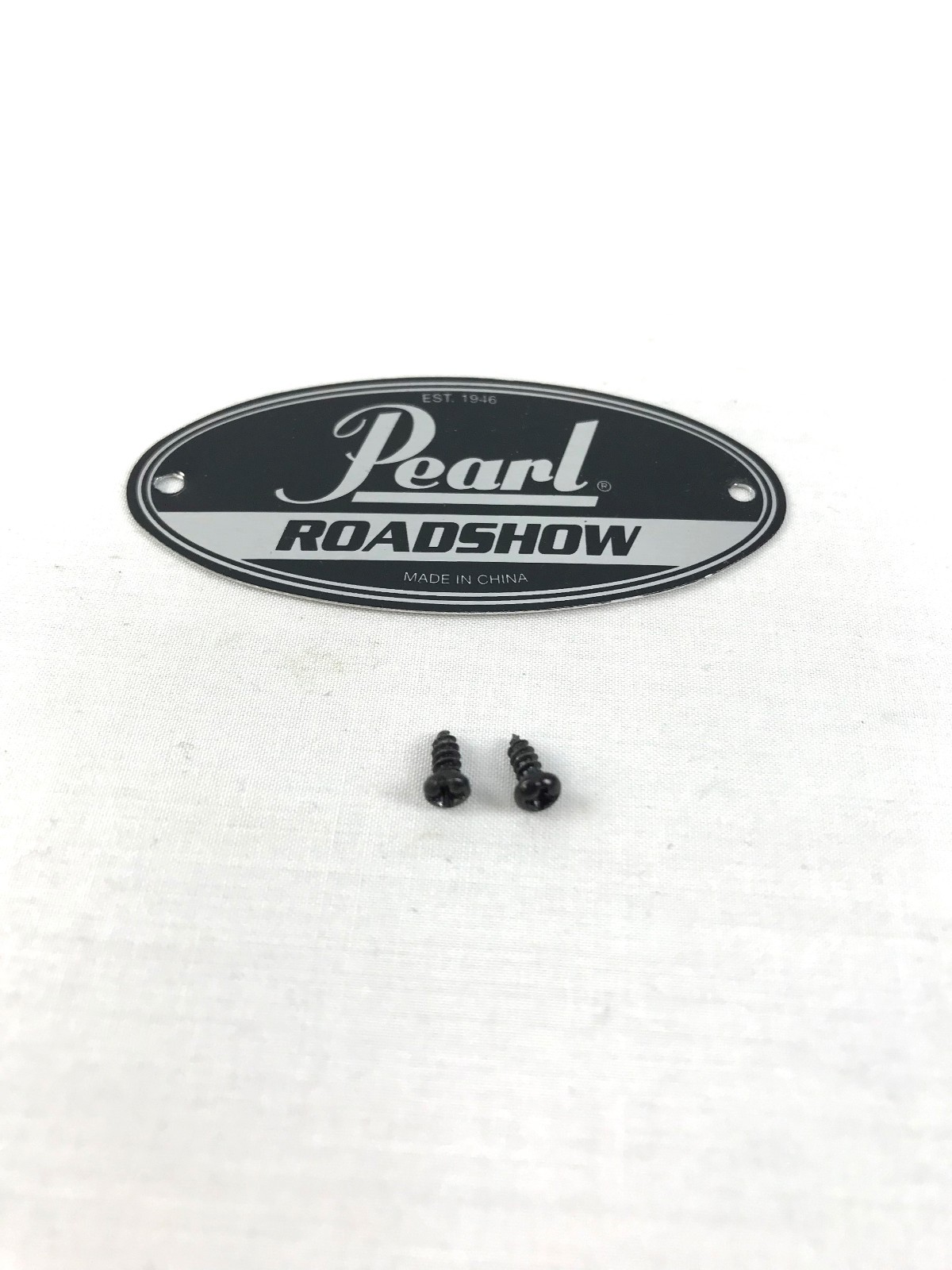 Pearl Roadshow Badge Plate & Bolt Set 14 in. Snare Drum Replacement Part #8813