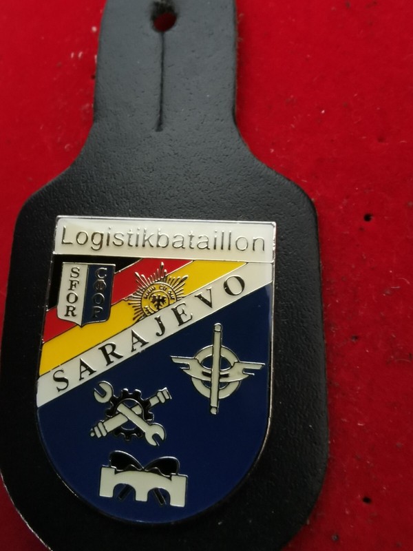 BrustanhÃ¤Nger Verbandsabzeichen Bundeswehr - Logistikbataillon Sarajevo