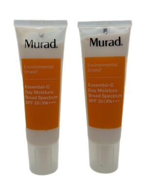 LOT of 2 Murad Essential-C Day Moisture Broad Shield SPF 30 - 1.7oz - New No Box